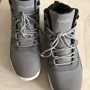 Size 12M SHAQ Men's Full Press Athletic High-Top Basketball Sneakers - Gray